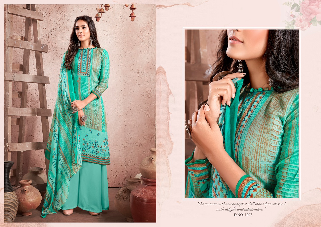 Kesariya Presents  Heena Casual Wear Dress Material