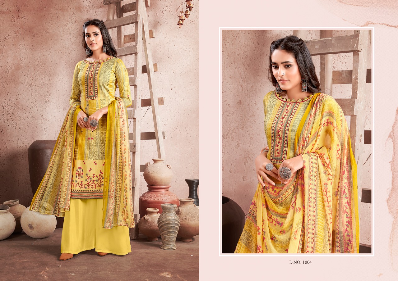Kesariya Presents  Heena Casual Wear Dress Material