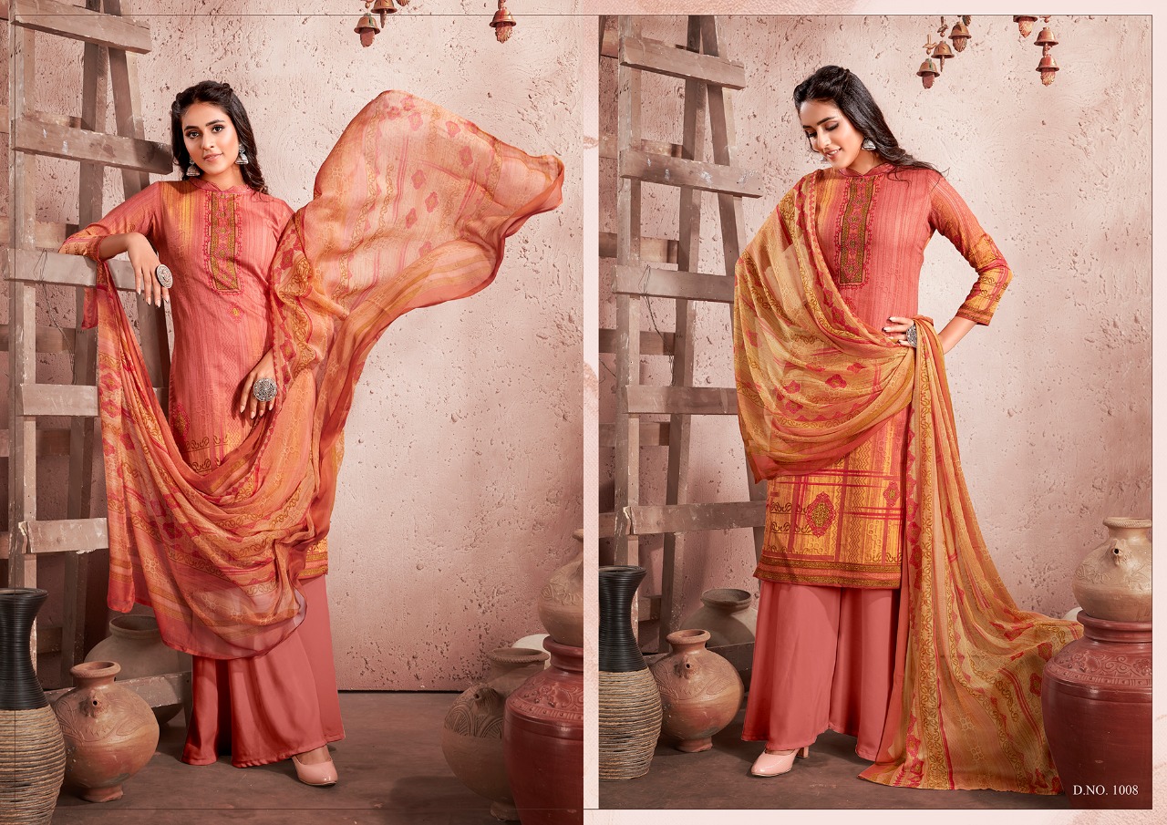Kesariya Presents  Heena Casual Wear Dress Material