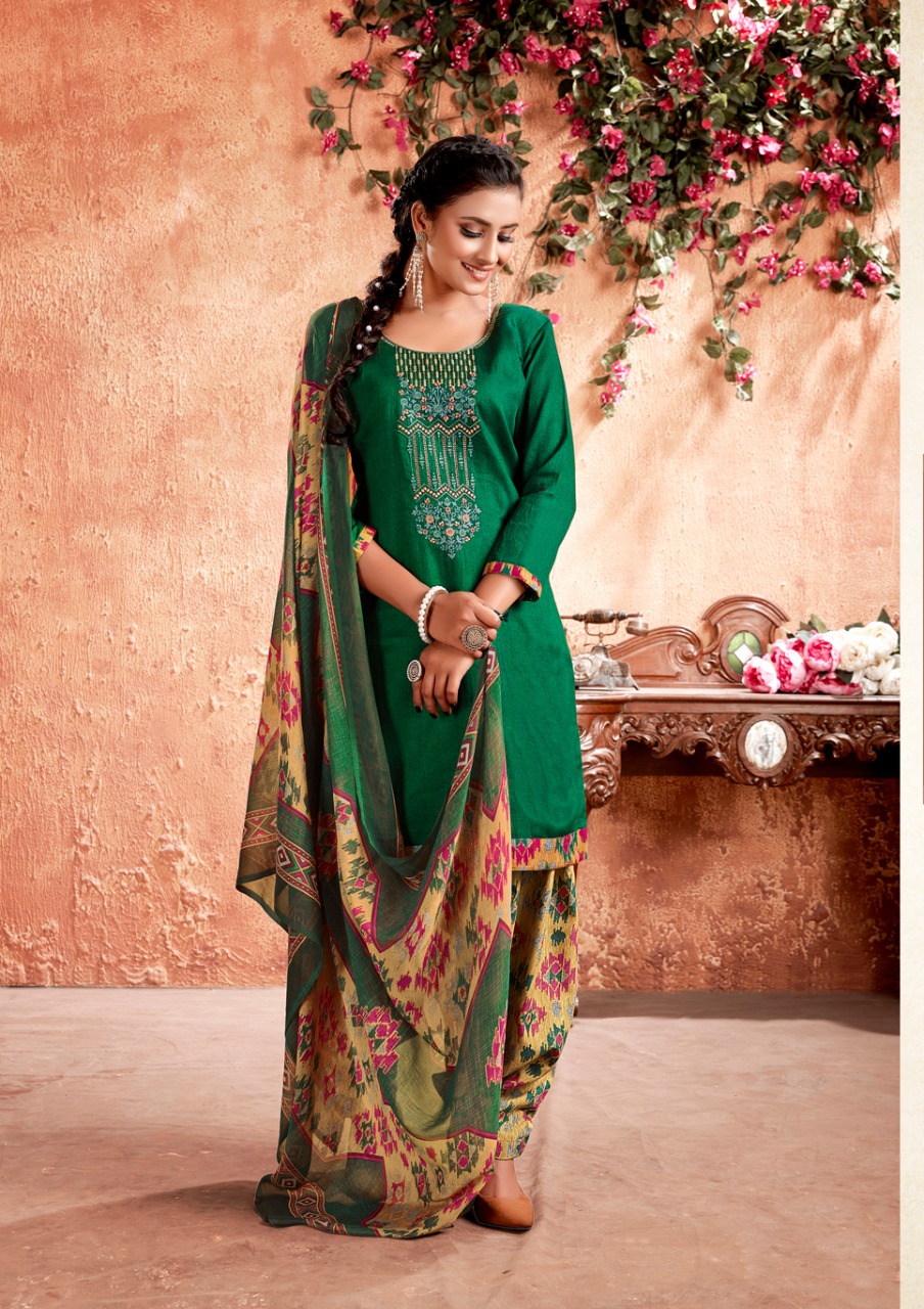 Kesariya Presents Mehar  Designer Dress Material Collection
