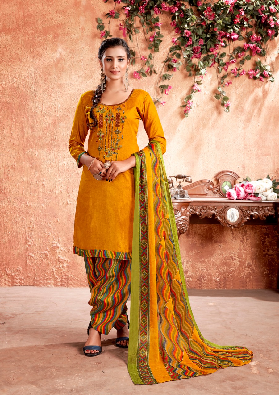Kesariya Presents Mehar  Designer Dress Material Collection