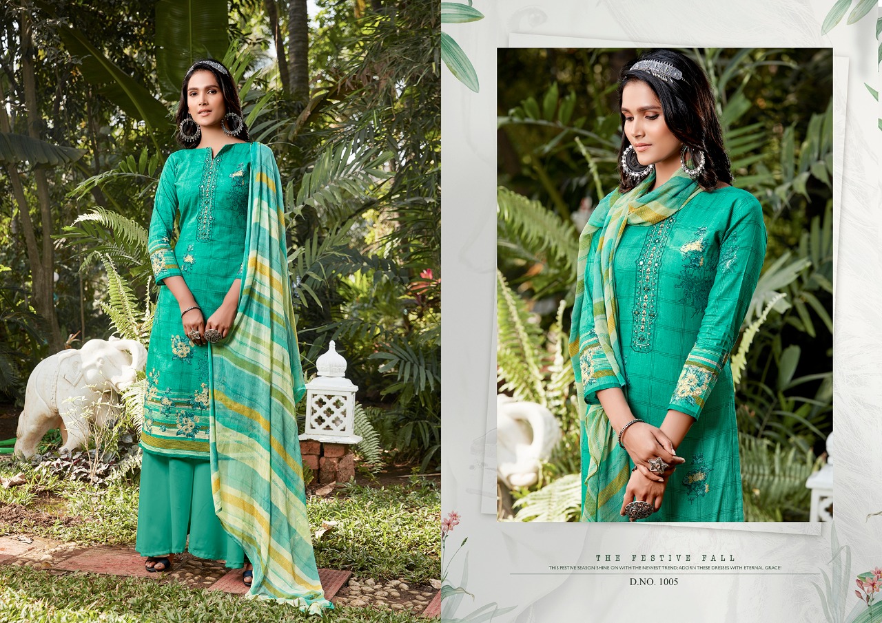 Kesariya  Presents Raazi Casual Wear Dress Material Collection