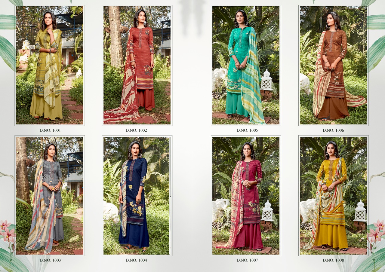 Kesariya  Presents Raazi Casual Wear Dress Material Collection