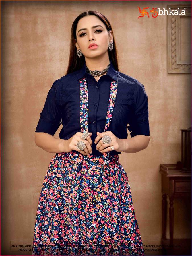 Kf Presents Frill And Flare  Exclusive Western Top With Bottom Collection