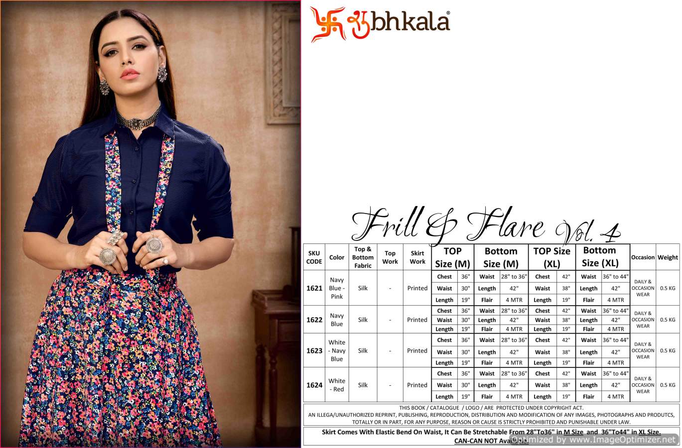 Kf Presents Frill And Flare  Exclusive Western Top With Bottom Collection