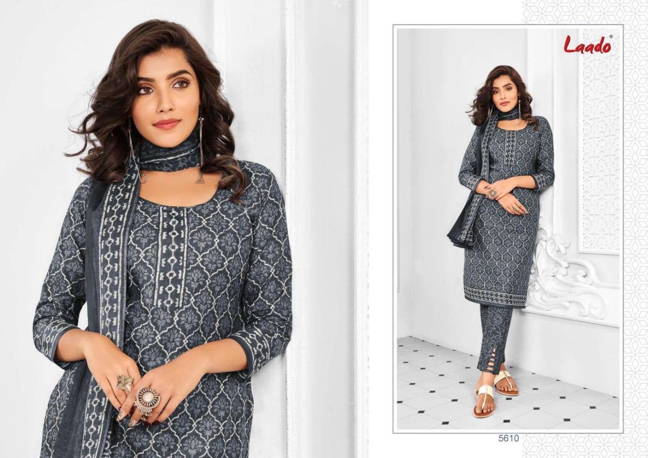 Laado Vol 56 Casual Wear Cotton Dress Material Collection