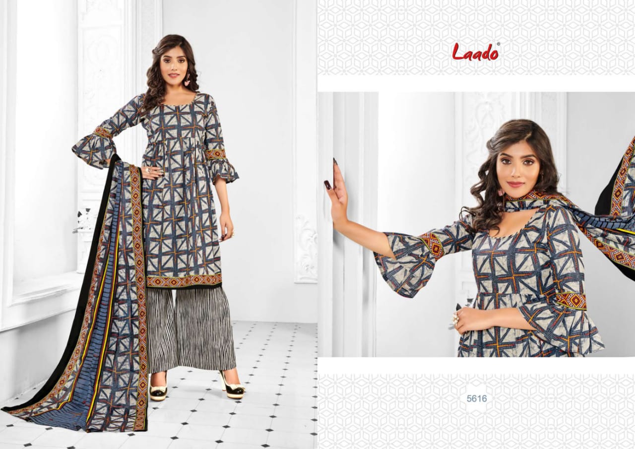 Laado Vol 56 Casual Wear Cotton Dress Material Collection
