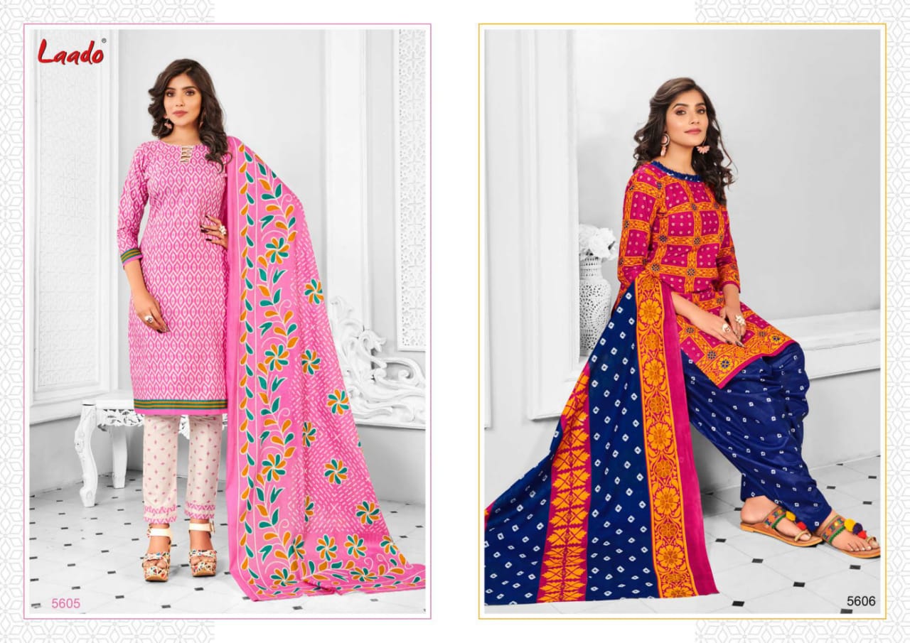 Laado Vol 56 Casual Wear Cotton Dress Material Collection