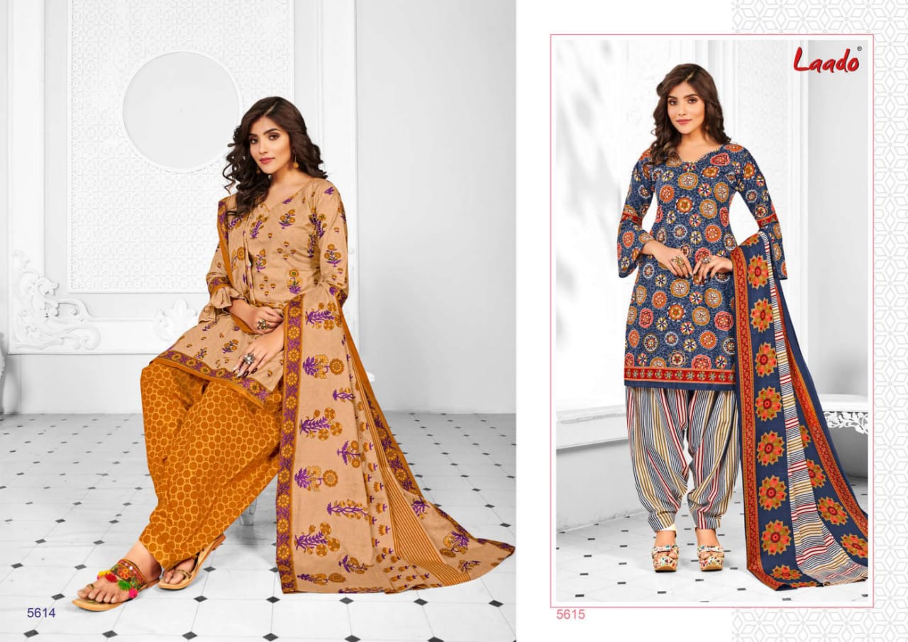 Laado Vol 56 Casual Wear Cotton Dress Material Collection