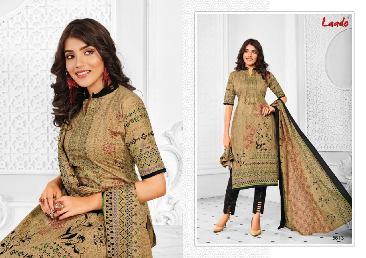 Laado Vol 56 Casual Wear Cotton Dress Material Collection