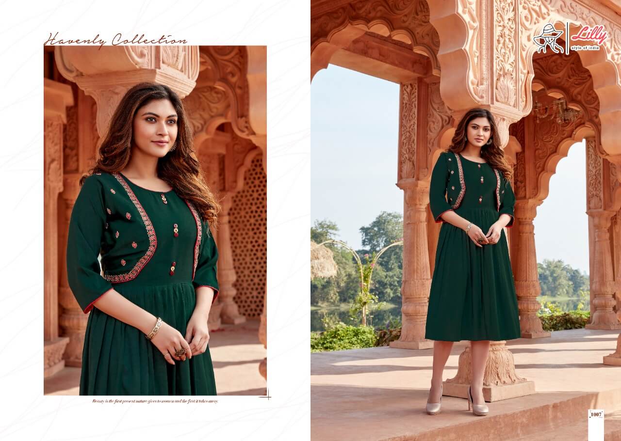Lilly Presents Ghoomer Cotton Embroidery Fancy Kurti Collection