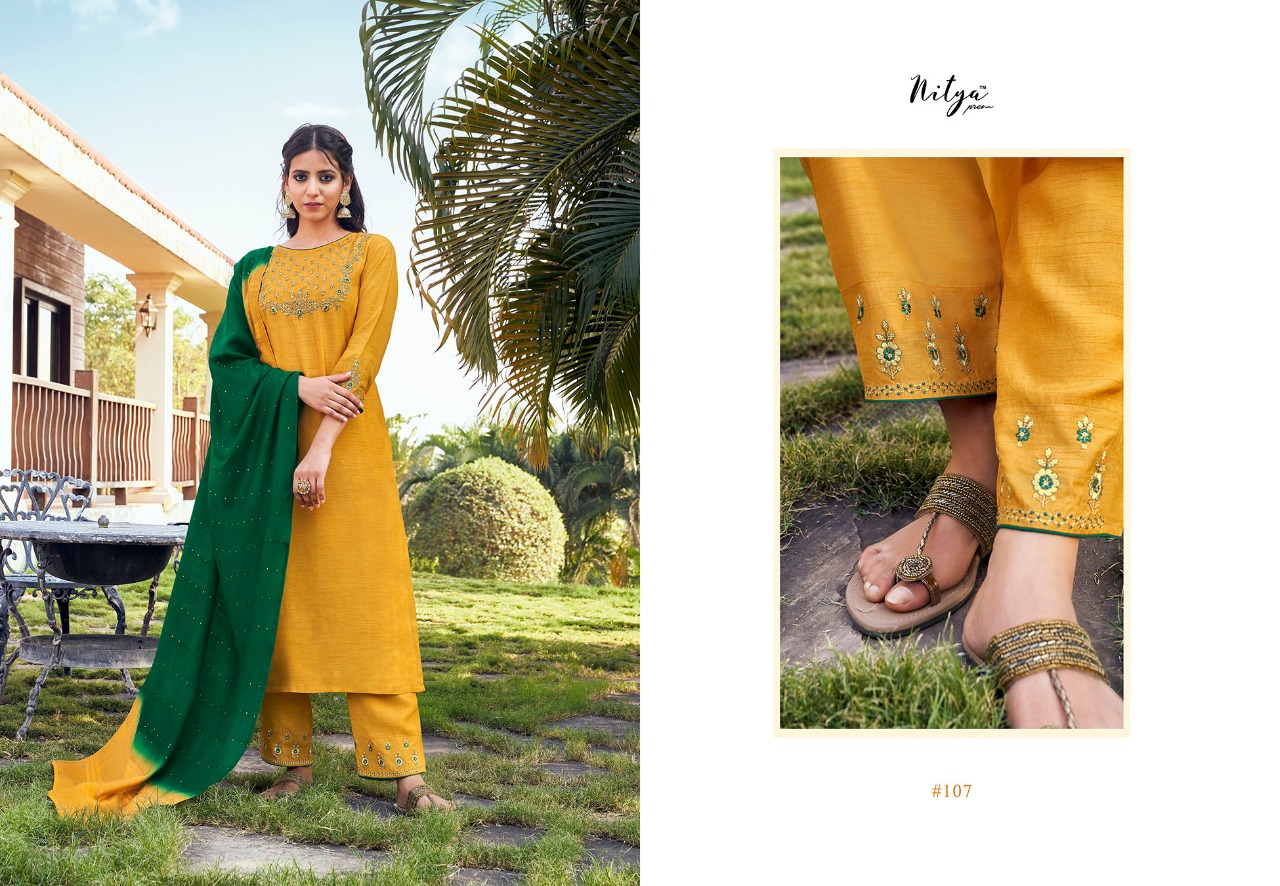 Lt Nitya Presents Maaisa Designer Dress Material