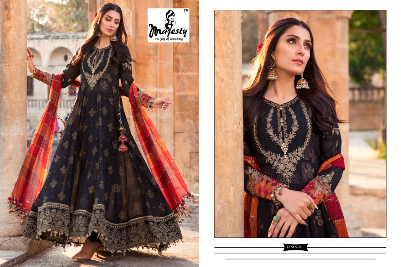 Majesty Maria B Lawn Vol7 Pakistani Salwar Suits Collection