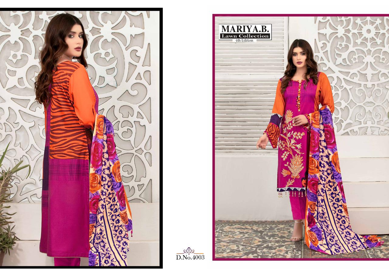 Mariya B Lawn Collection Edition Vol 4 Karachi Dress Material