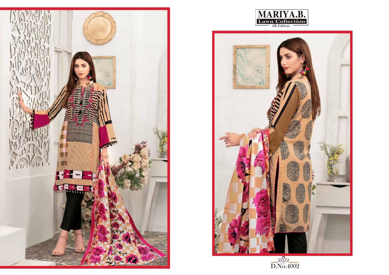 Mariya B Lawn Collection Edition Vol 4 Karachi Dress Material
