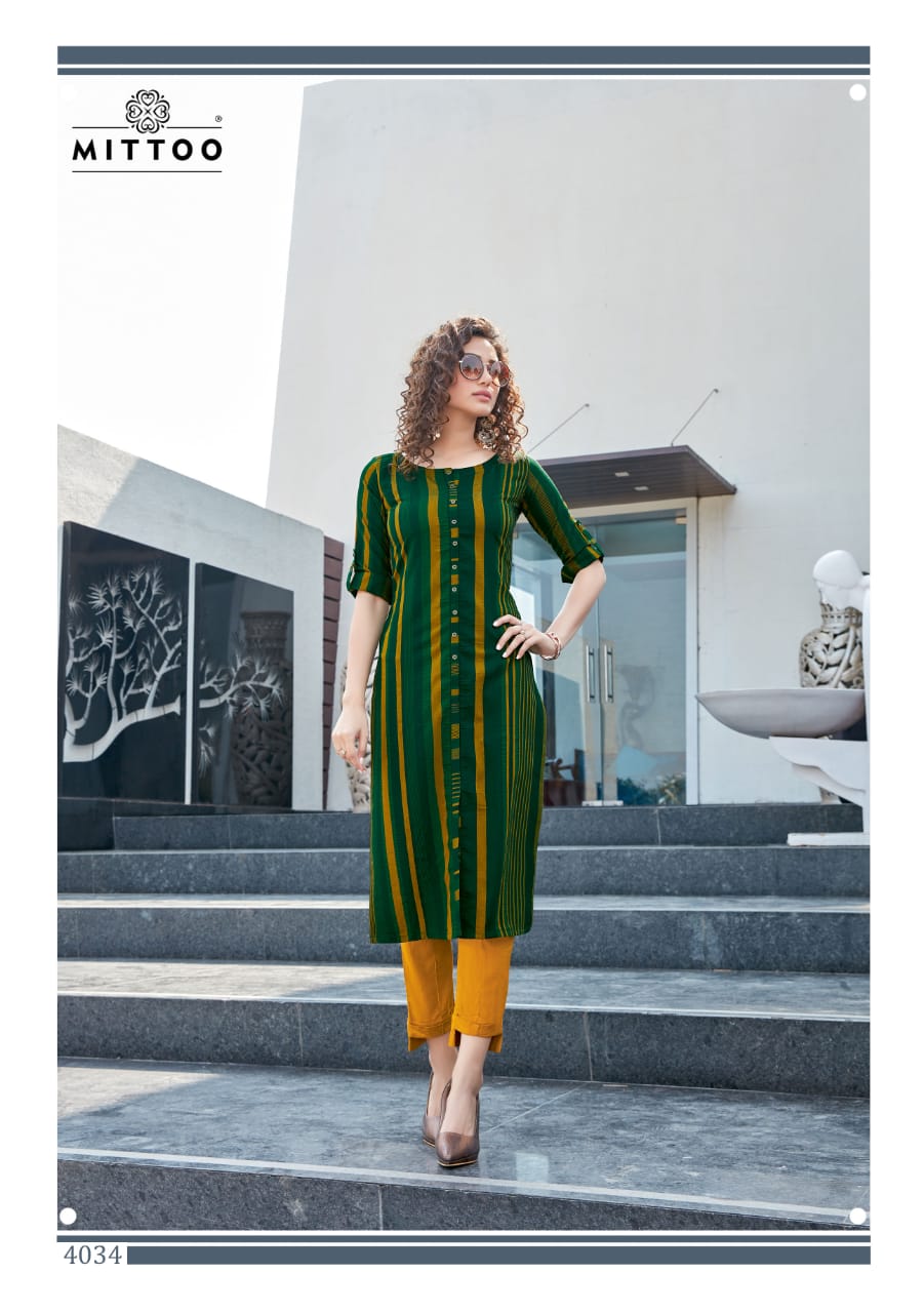 Mittoo  Presents Mohini Nx  Kurti With Bottom Collection
