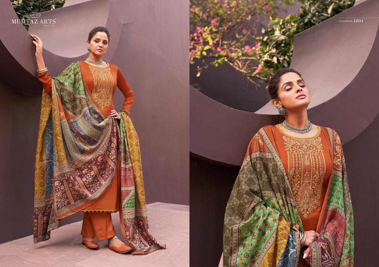 Mumtaz Art Presents Naadirah Digital Printed  Dress Material
