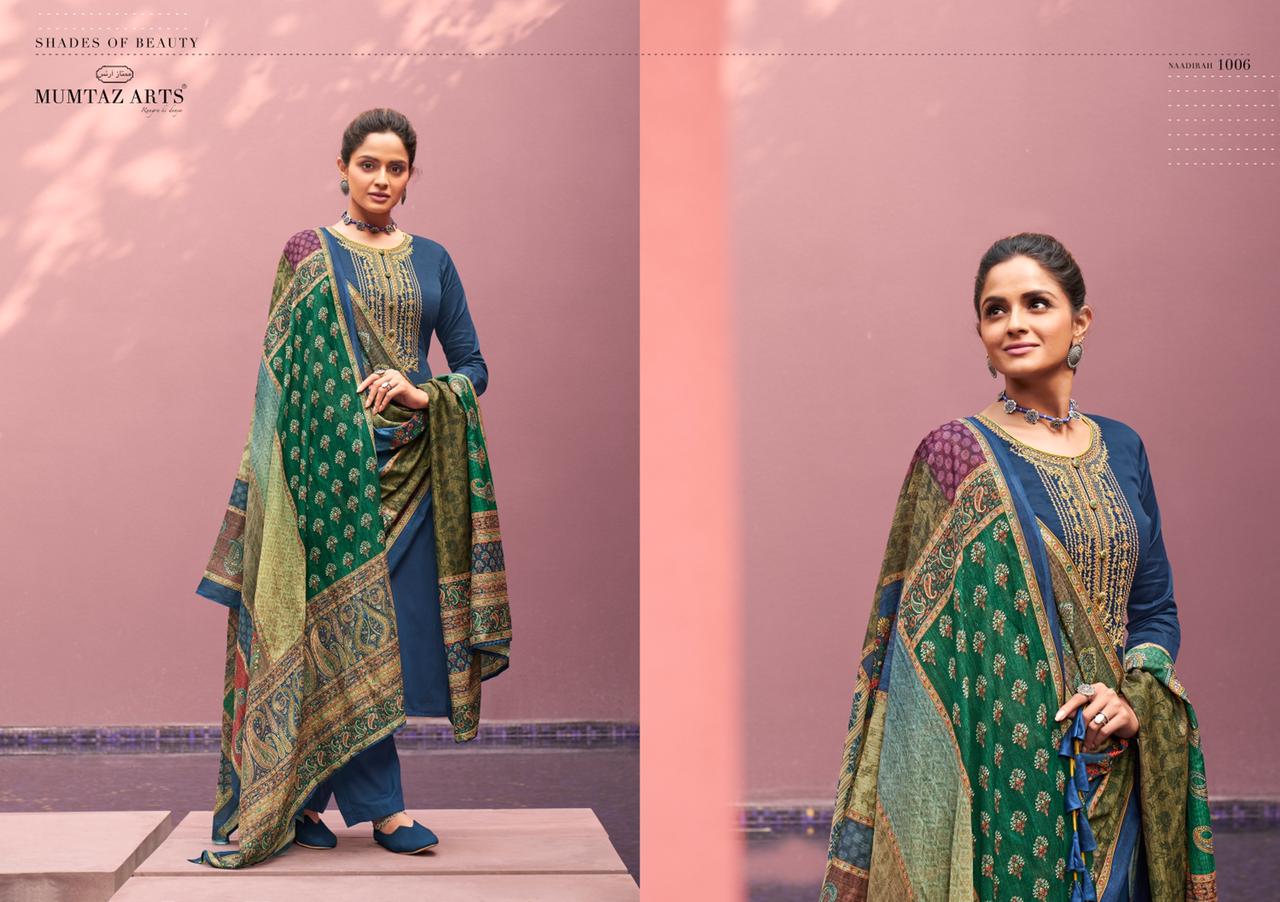 Mumtaz Art Presents Naadirah Digital Printed  Dress Material