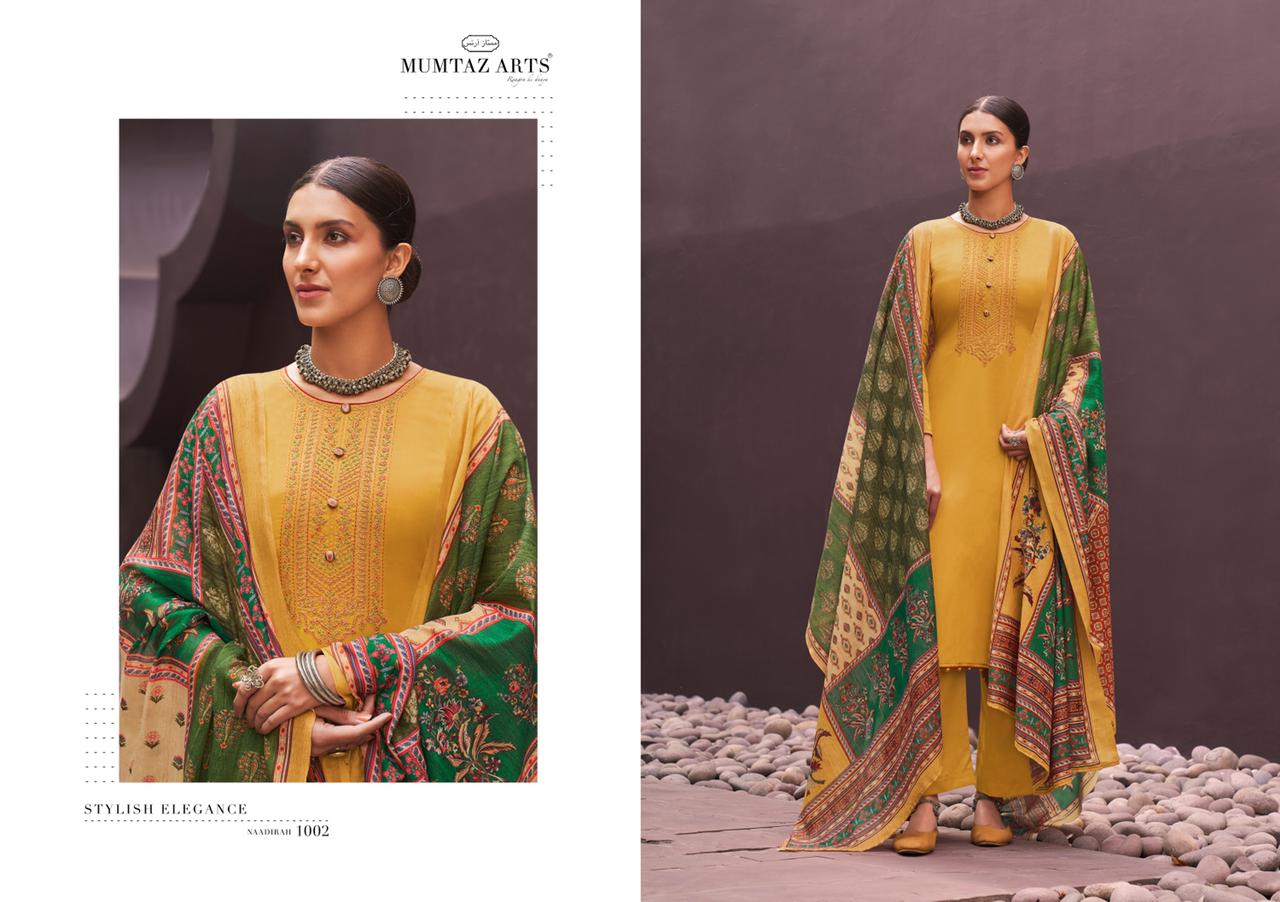 Mumtaz Art Presents Naadirah Digital Printed  Dress Material