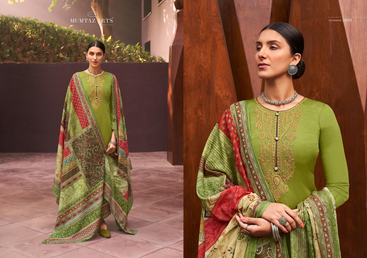 Mumtaz Art Presents Naadirah Digital Printed  Dress Material