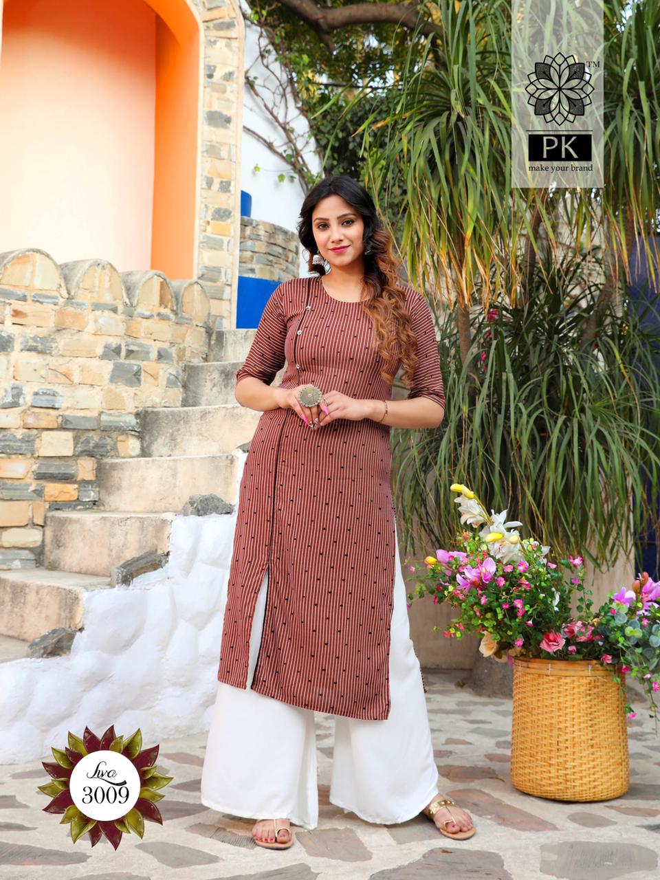 Pk Presents Liva  Vol 3 Casual Wear Printed Kurti Collection
