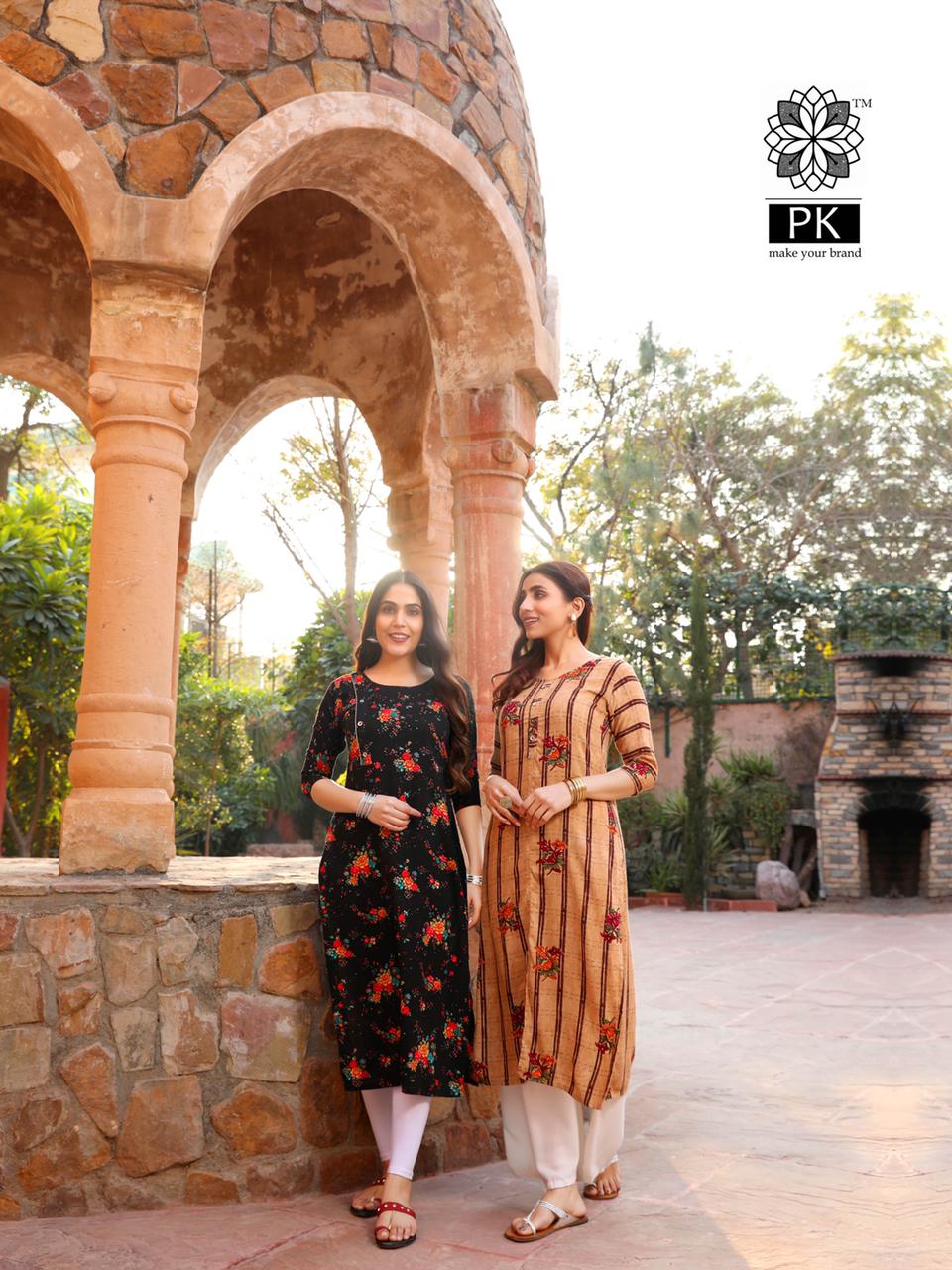 Pk Presents Liva  Vol 3 Casual Wear Printed Kurti Collection