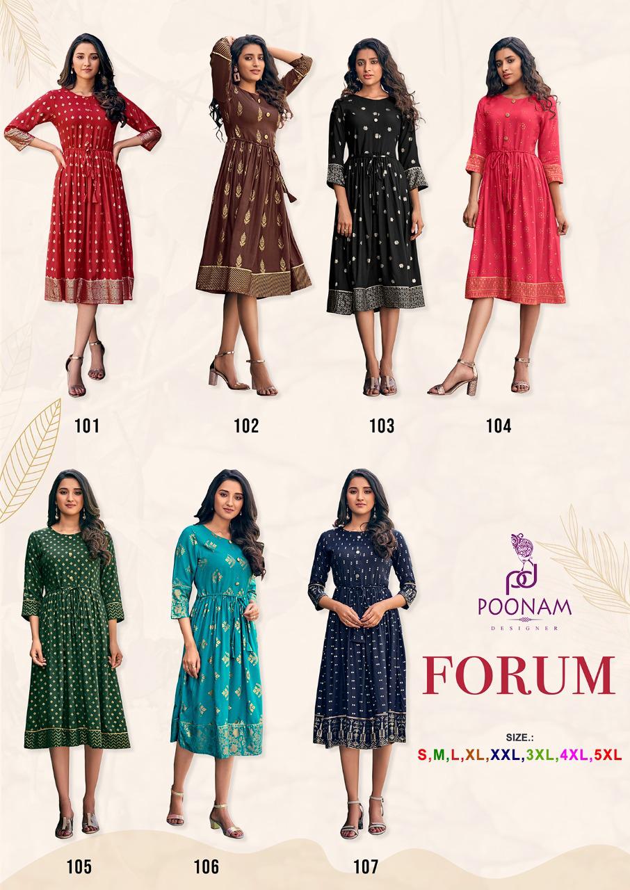 Poonam Presents Forum Wholesale Market In Surat For Anarkali Kurtis