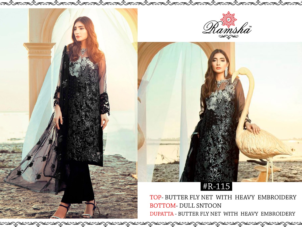 Ramsha R 115 Nx Heavy Embroidery Pakistani Salwar Suits Collection