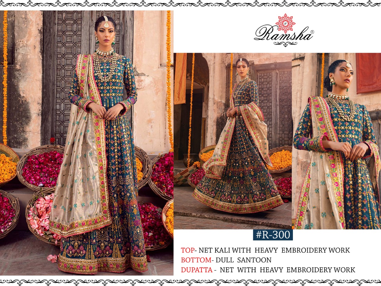 Ramsha R 299 To 302 Pakistani Salwar Suits Collection