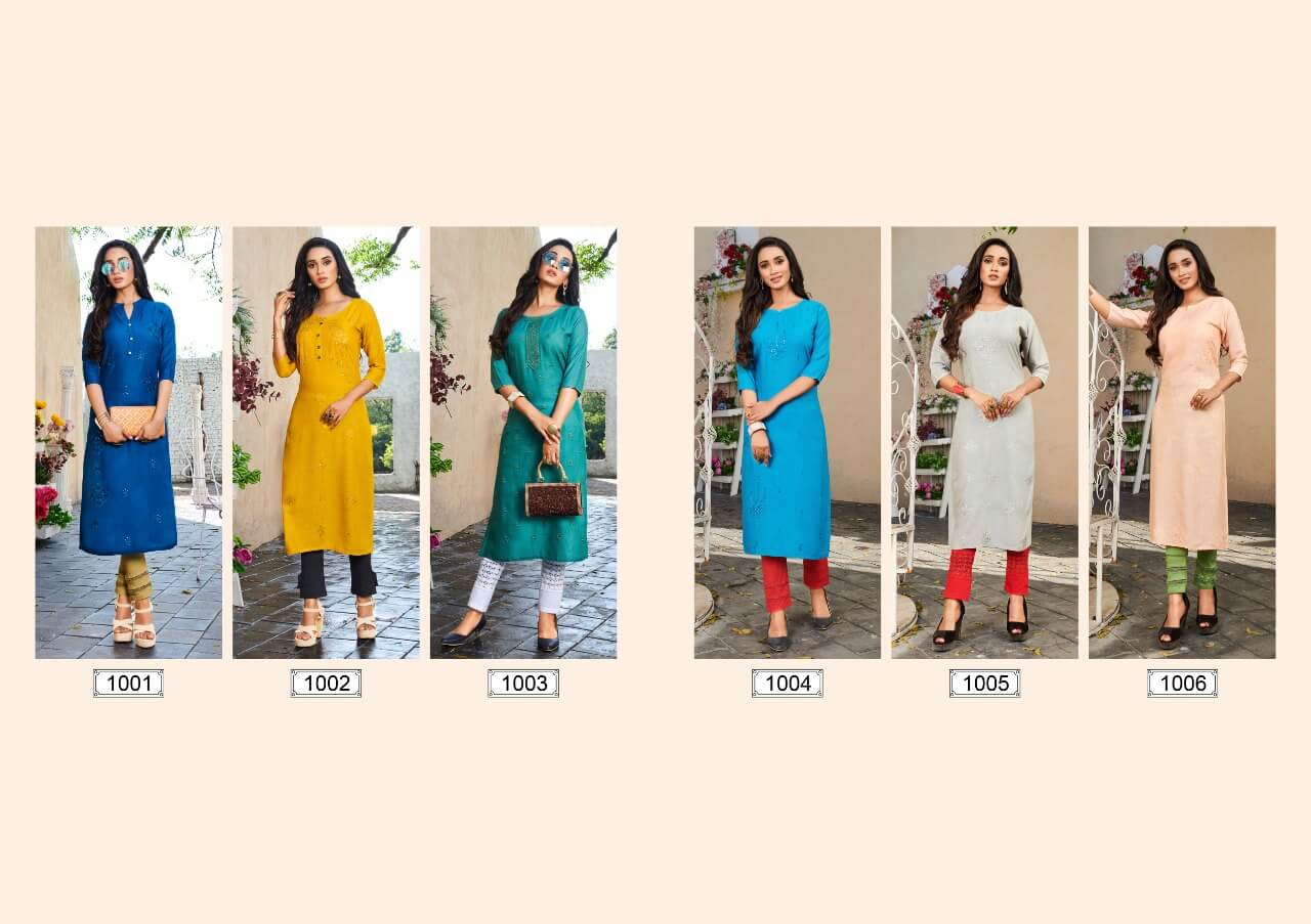 Rangjyot Presents Manjula  Vol 1 Designer Casual Wear Kurti With Bottom Collection