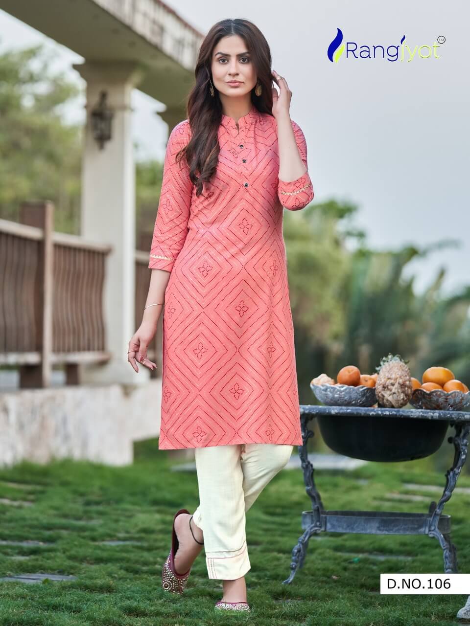 Rangjyot Presents Simona Vol 1  Casual Wear Kurti With Bottom Collection