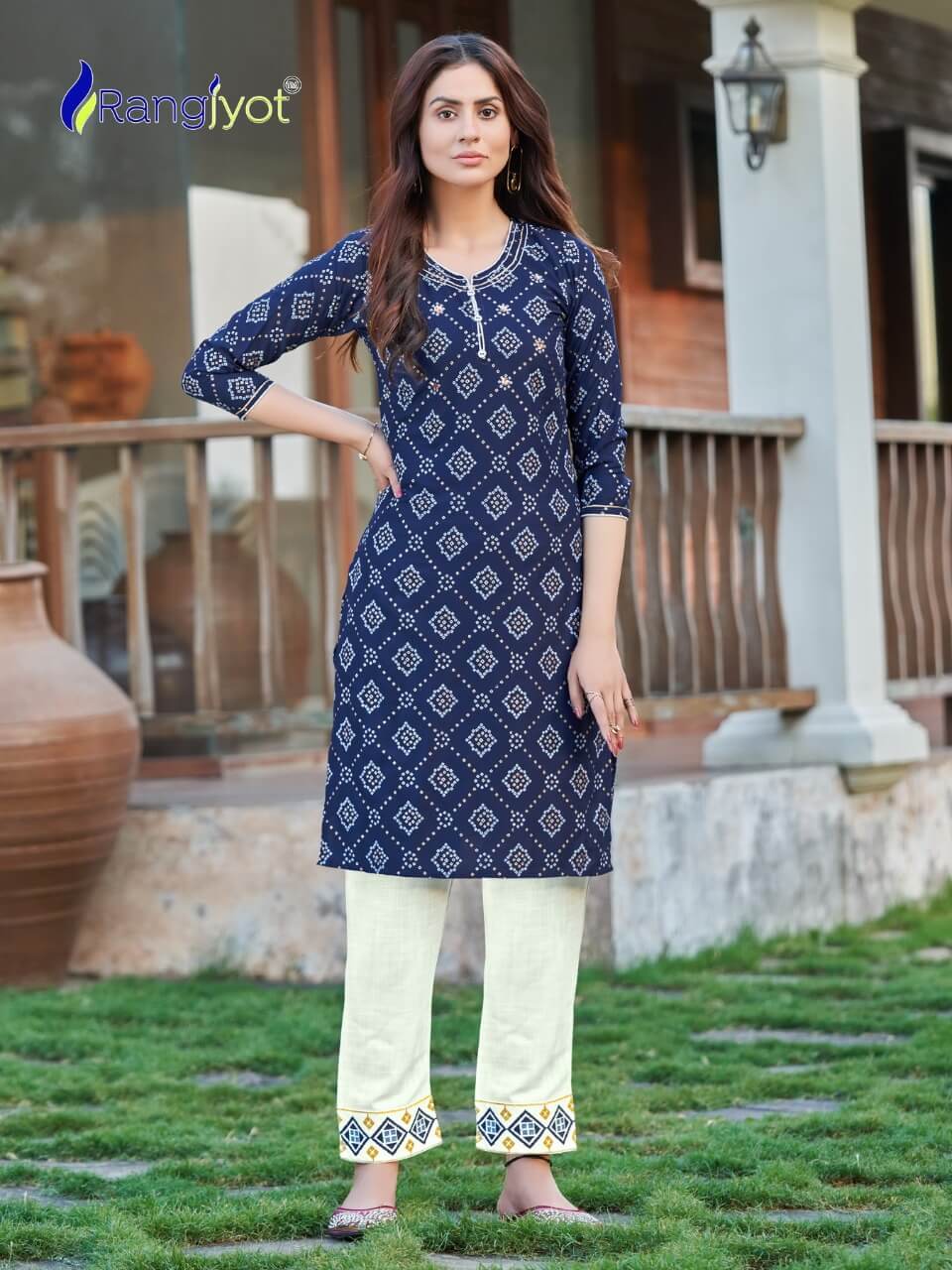 Rangjyot Presents Simona Vol 1  Casual Wear Kurti With Bottom Collection