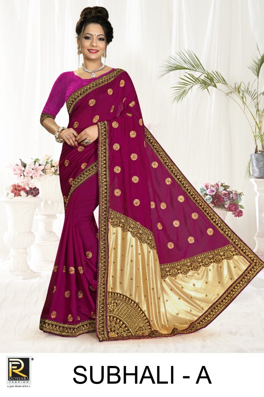 Ranjna Presents Subhali Embroidery Worked Saree Collection