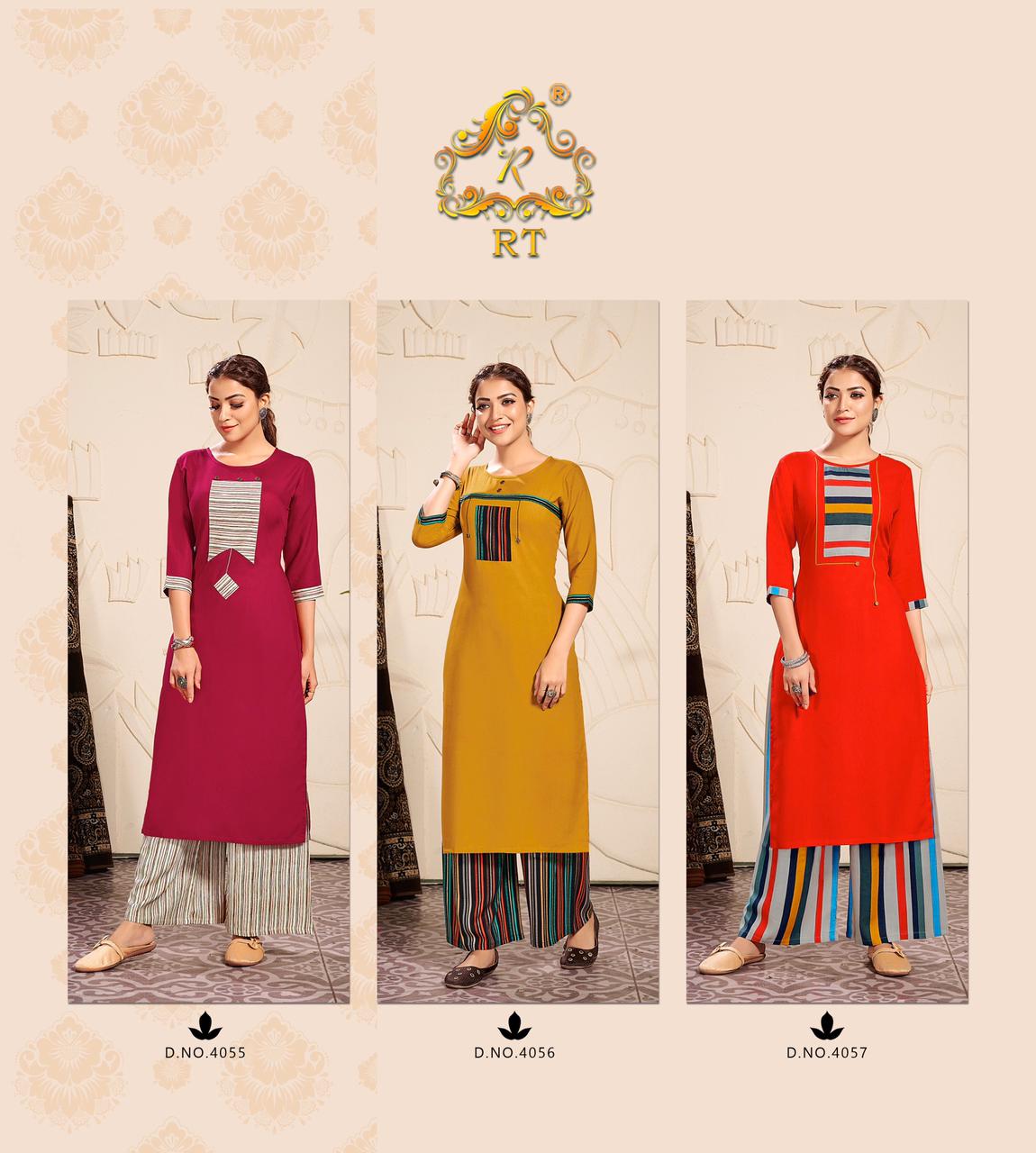 Rt Presents Plazzo Queen Vol 10  Kurti With Bottom Collection