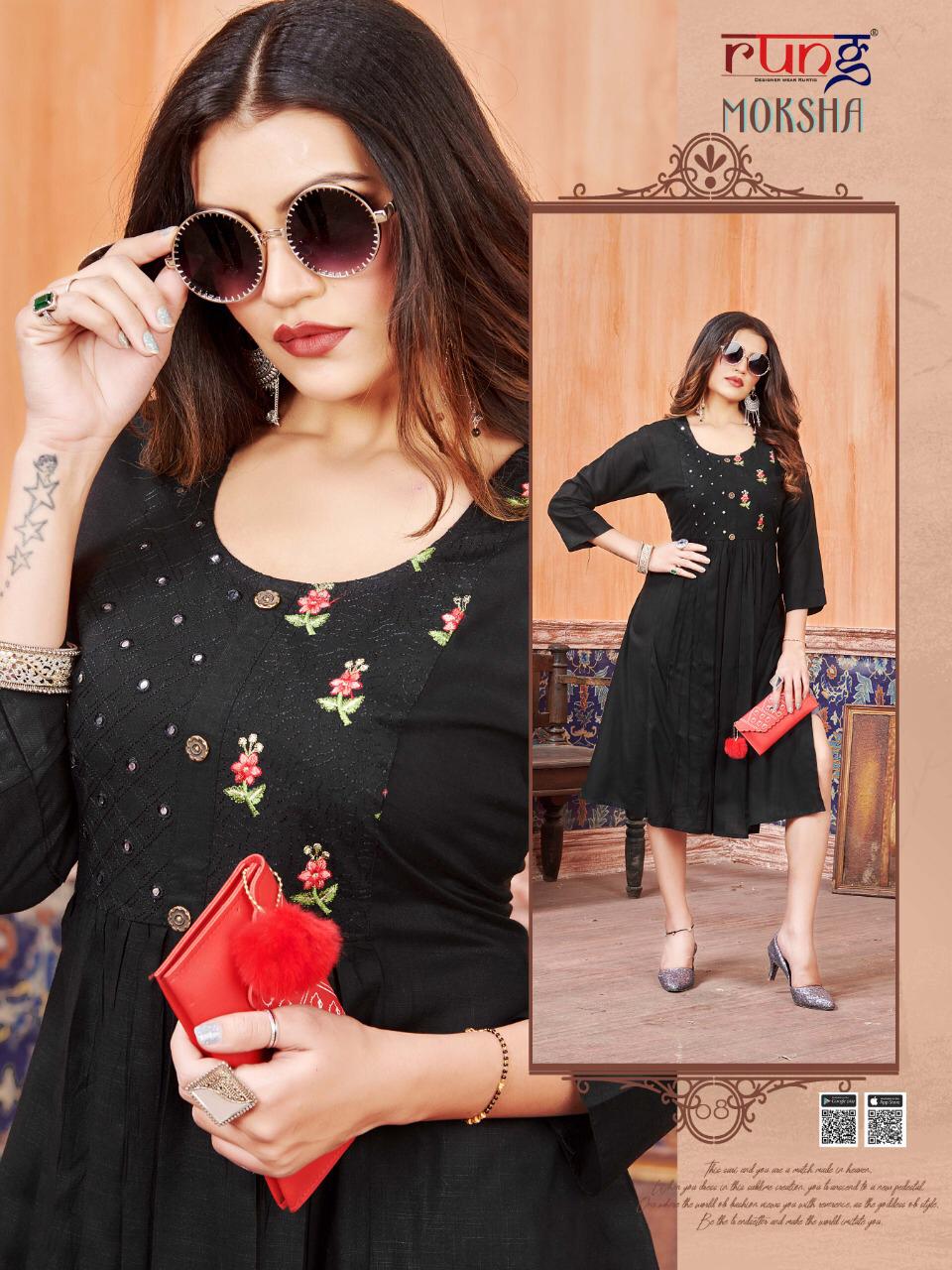 Rung Presents  Moksha  Casual Wear  Kurtis Collection