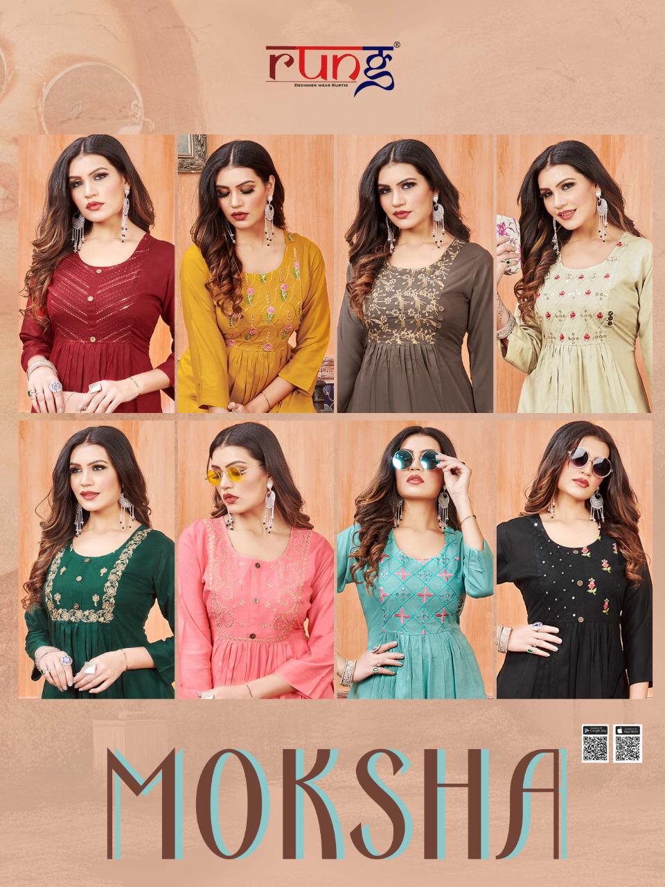 Rung Presents  Moksha  Casual Wear  Kurtis Collection