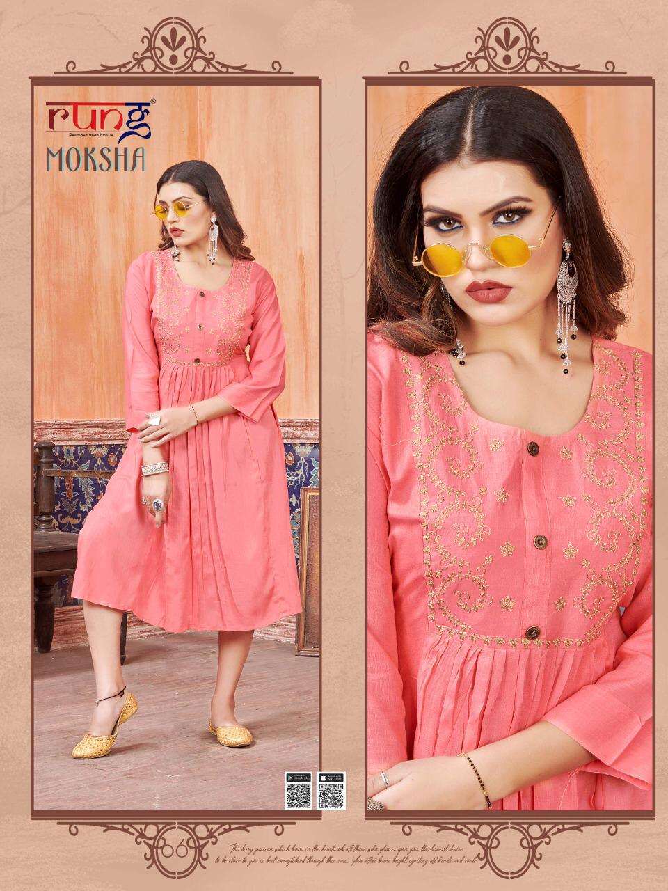 Rung Presents  Moksha  Casual Wear  Kurtis Collection