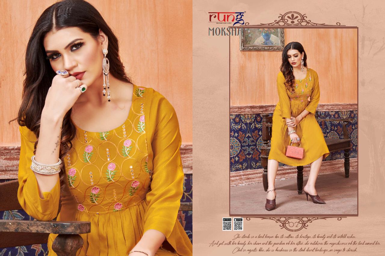 Rung Presents  Moksha  Casual Wear  Kurtis Collection