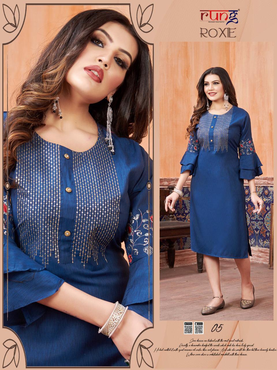 Rung Presents Roxie  Ethnic Wear  Kurtis Collection