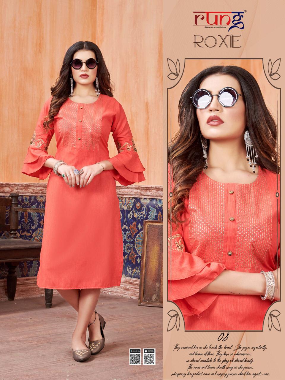 Rung Presents Roxie  Ethnic Wear  Kurtis Collection