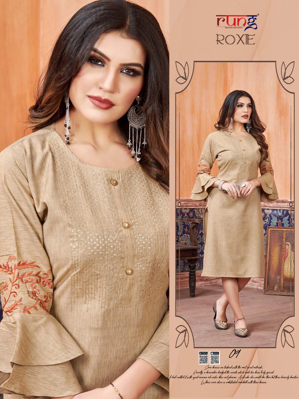 Rung Presents Roxie  Ethnic Wear  Kurtis Collection