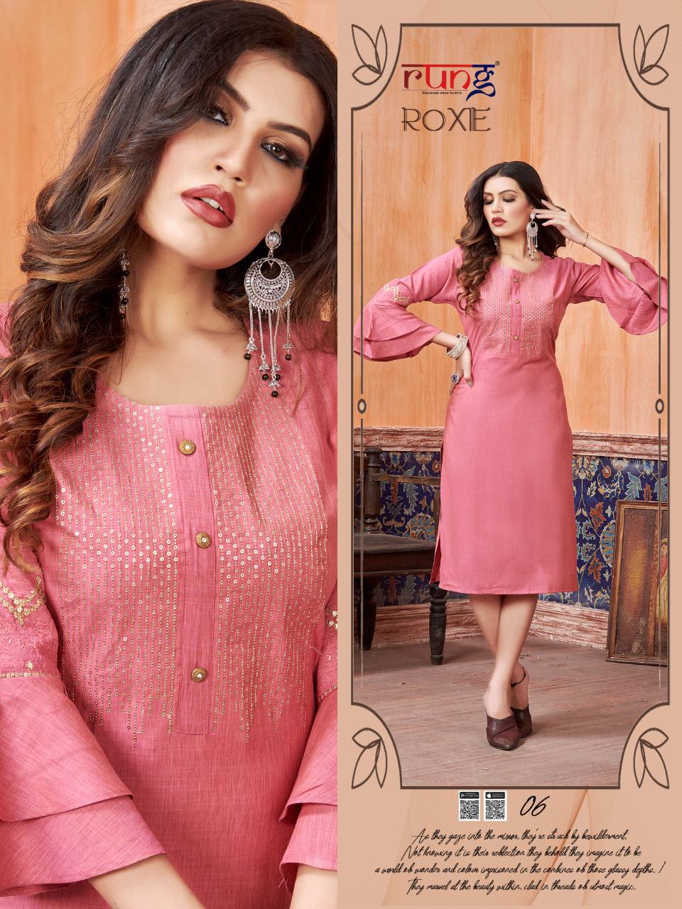 Rung Presents Roxie  Ethnic Wear  Kurtis Collection
