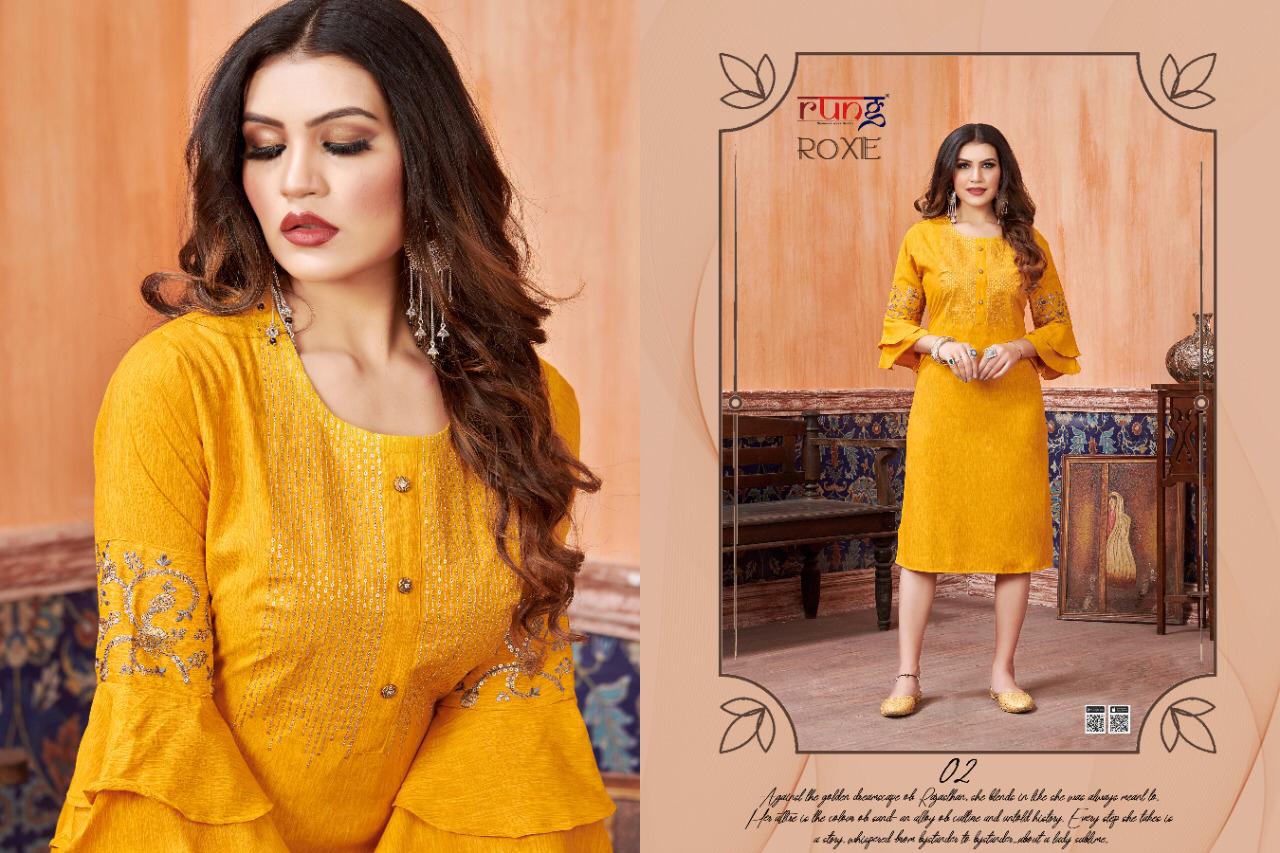 Rung Presents Roxie  Ethnic Wear  Kurtis Collection
