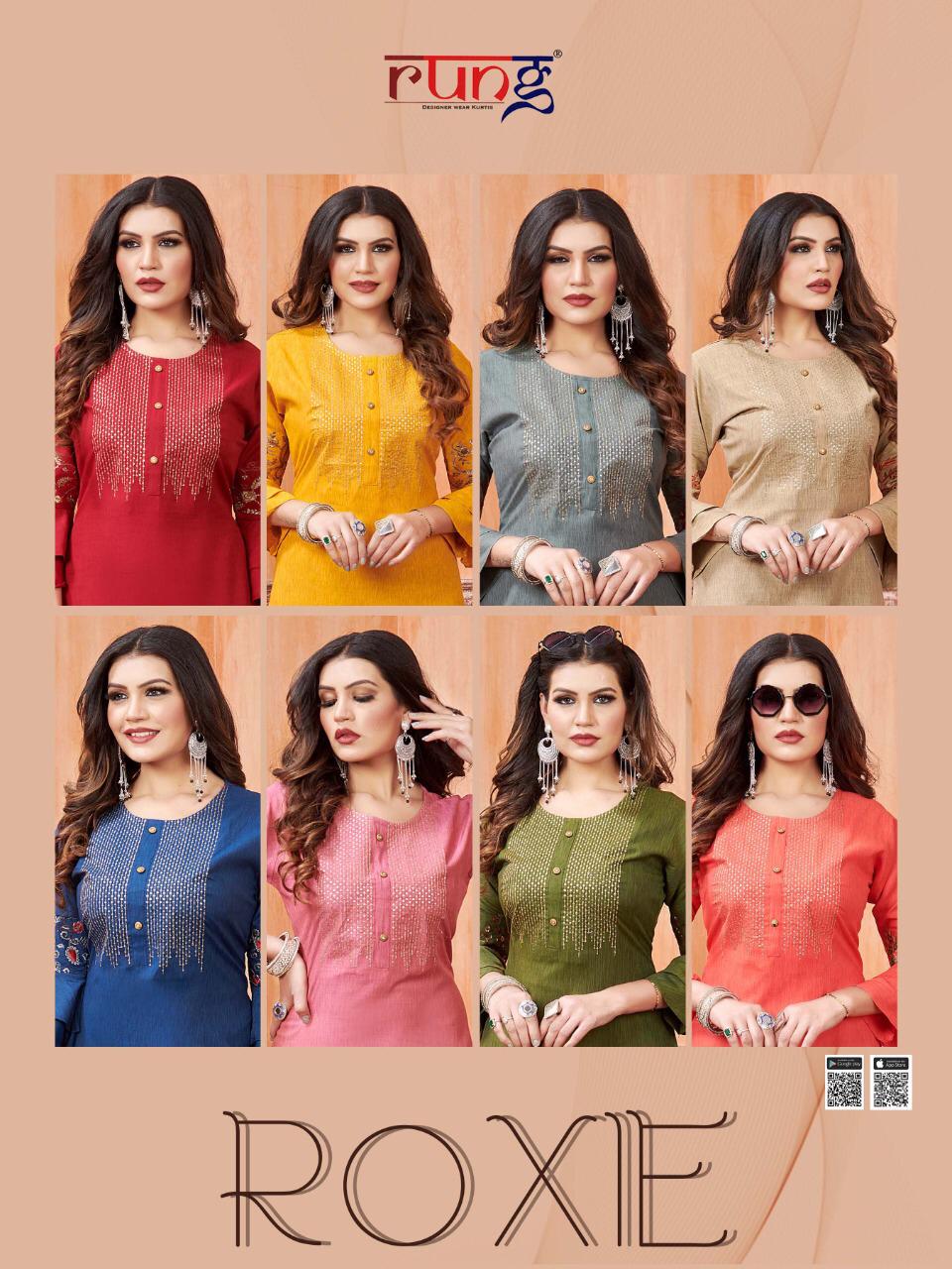 Rung Presents Roxie  Ethnic Wear  Kurtis Collection