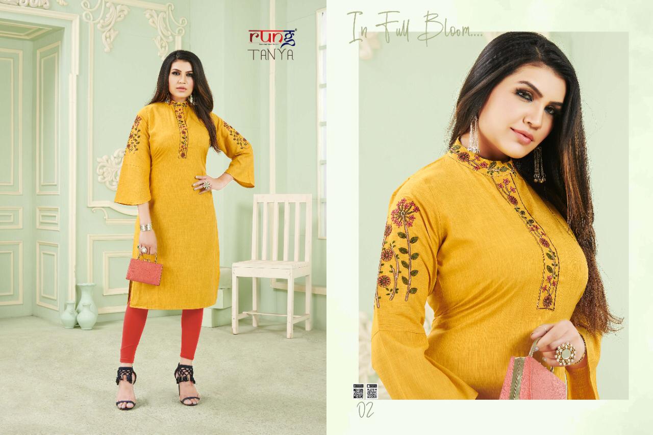 Rung Presents Tanya Casual Wear Kurtis Collection