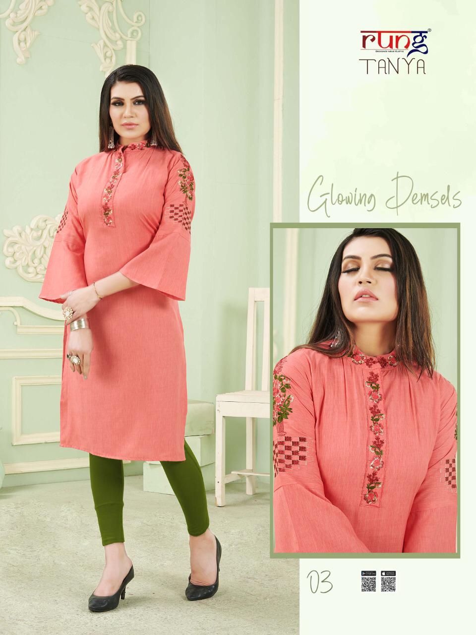 Rung Presents Tanya Casual Wear Kurtis Collection