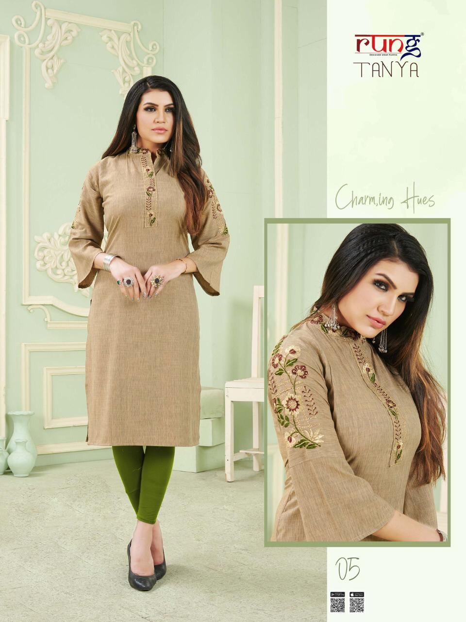 Rung Presents Tanya Casual Wear Kurtis Collection