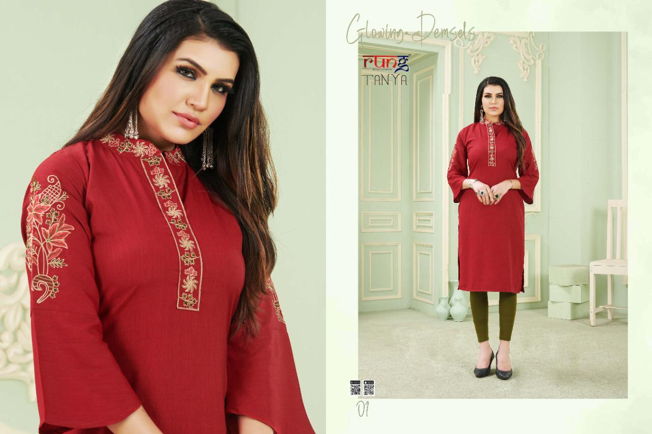 Rung Presents Tanya Casual Wear Kurtis Collection
