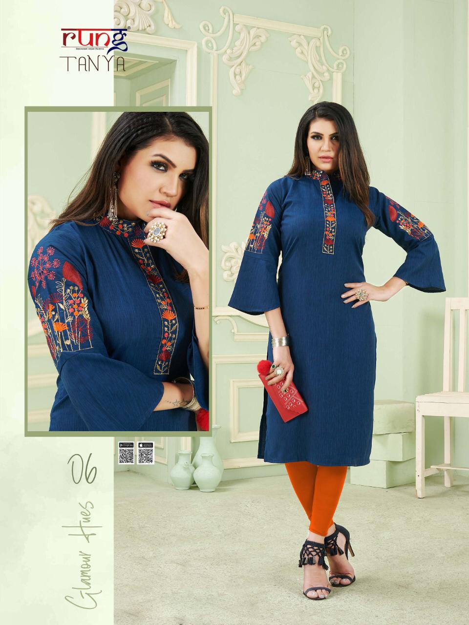 Rung Presents Tanya Casual Wear Kurtis Collection