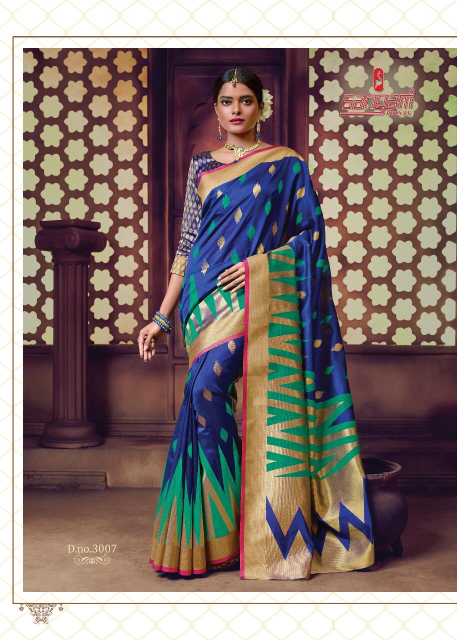 Sangam Presents Zamdani Cotton Handloom Sarees